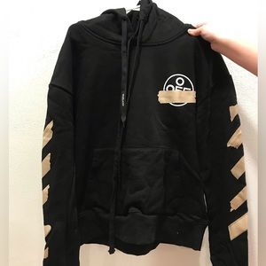 Off-White Tape Arrows over hoodie